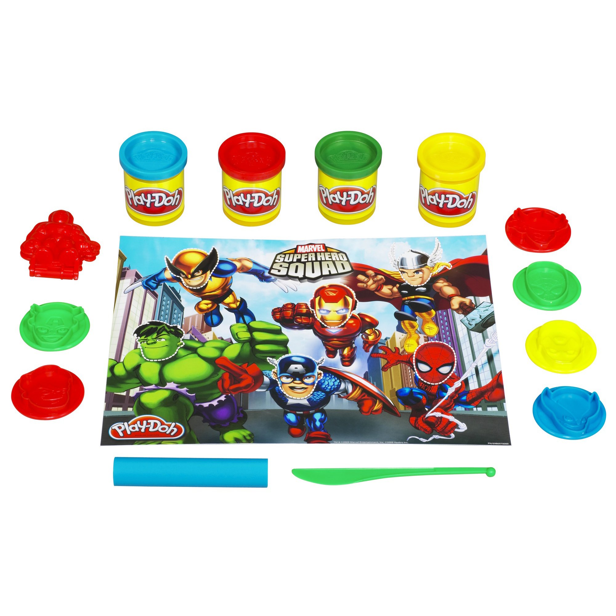 Amazon.com: Play-Doh Marvel Super Hero Adventures - Juego de masa